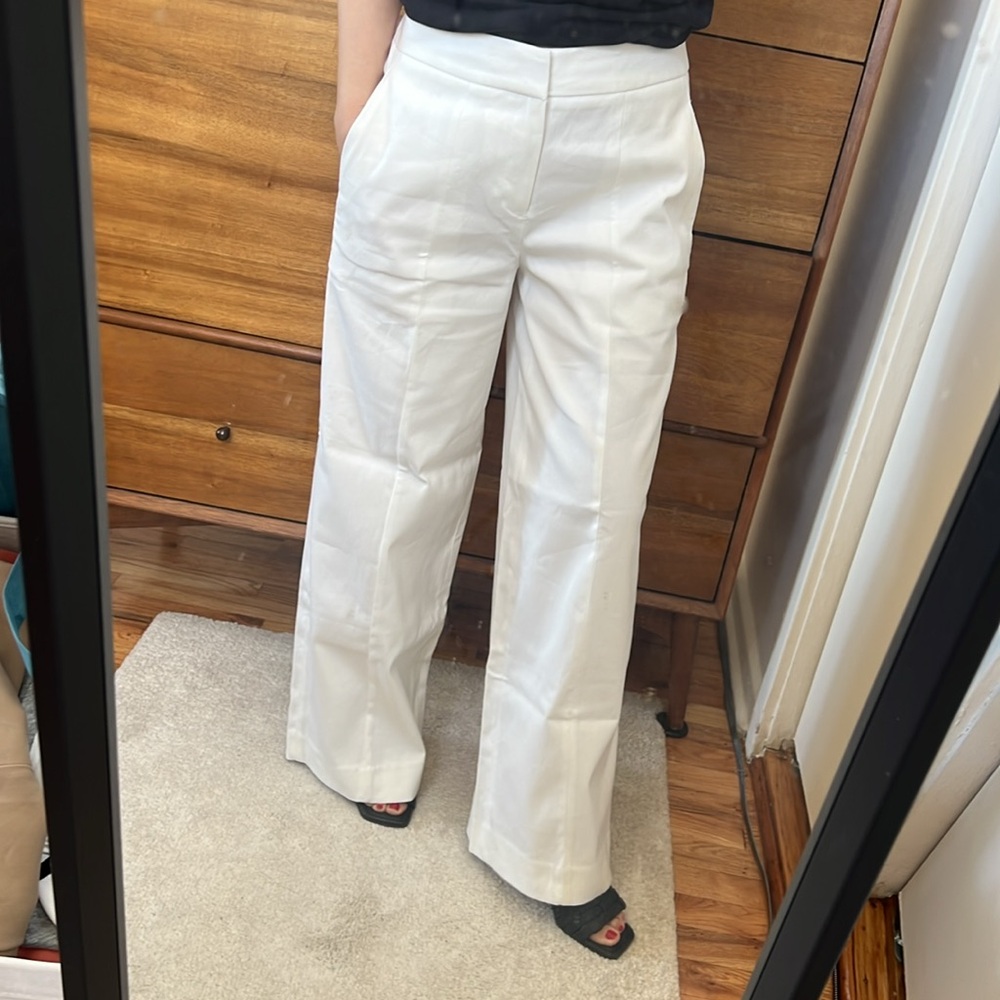 Everlane white wide pants NWOT